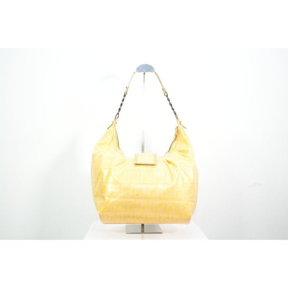 Fendi Yellow Zucca Monogram Bag - Picture 2 of 9